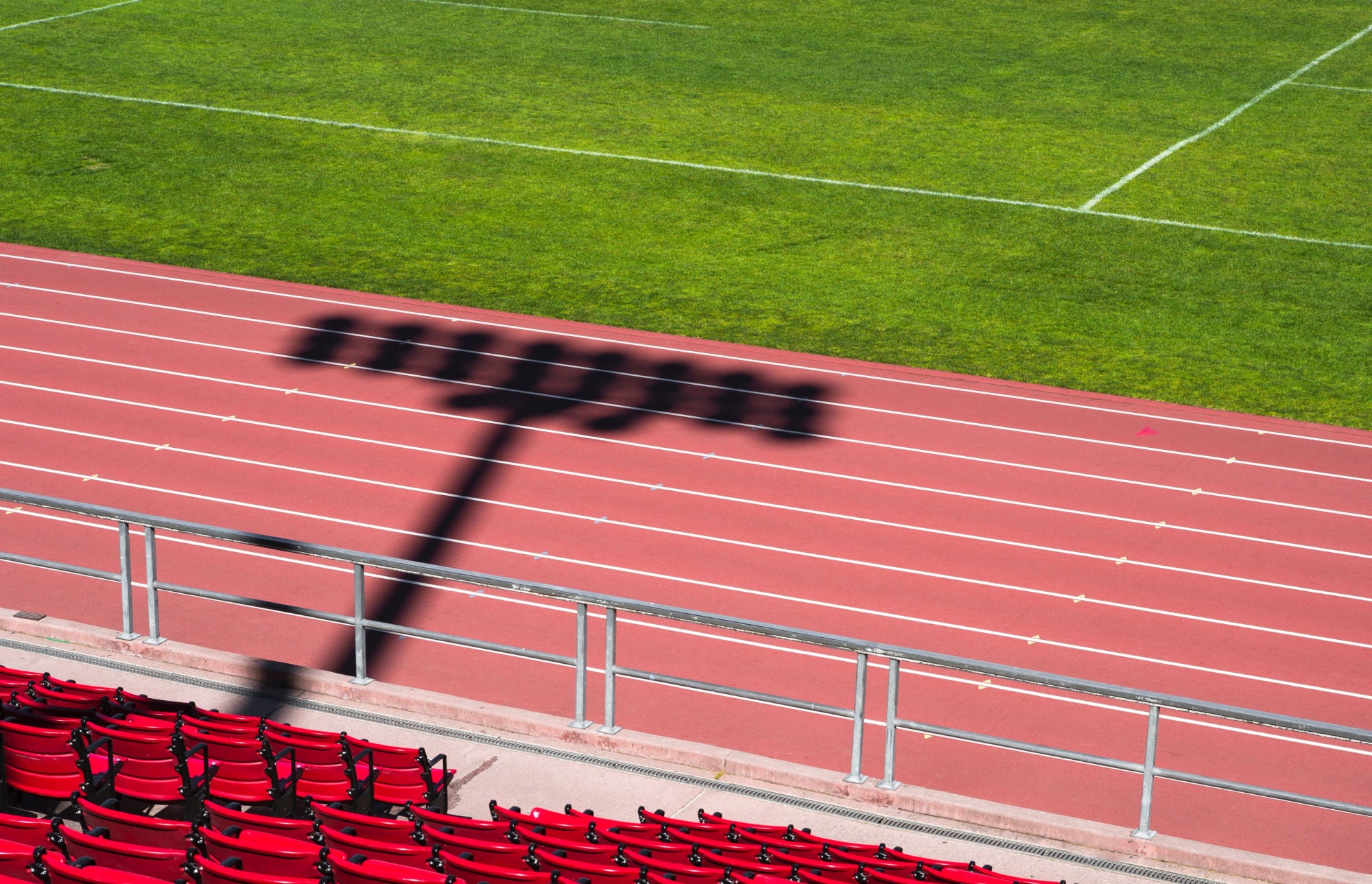 empty lacrosse stadium/field