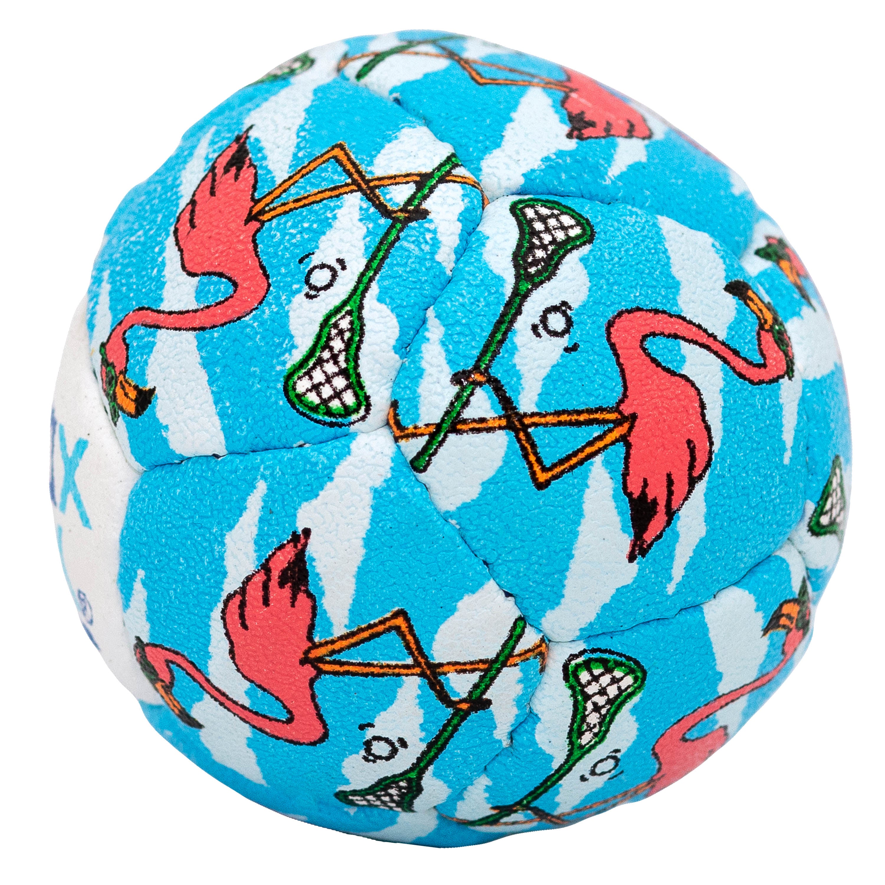 Swax Lax lacrosse training ball - Flamingo - side view