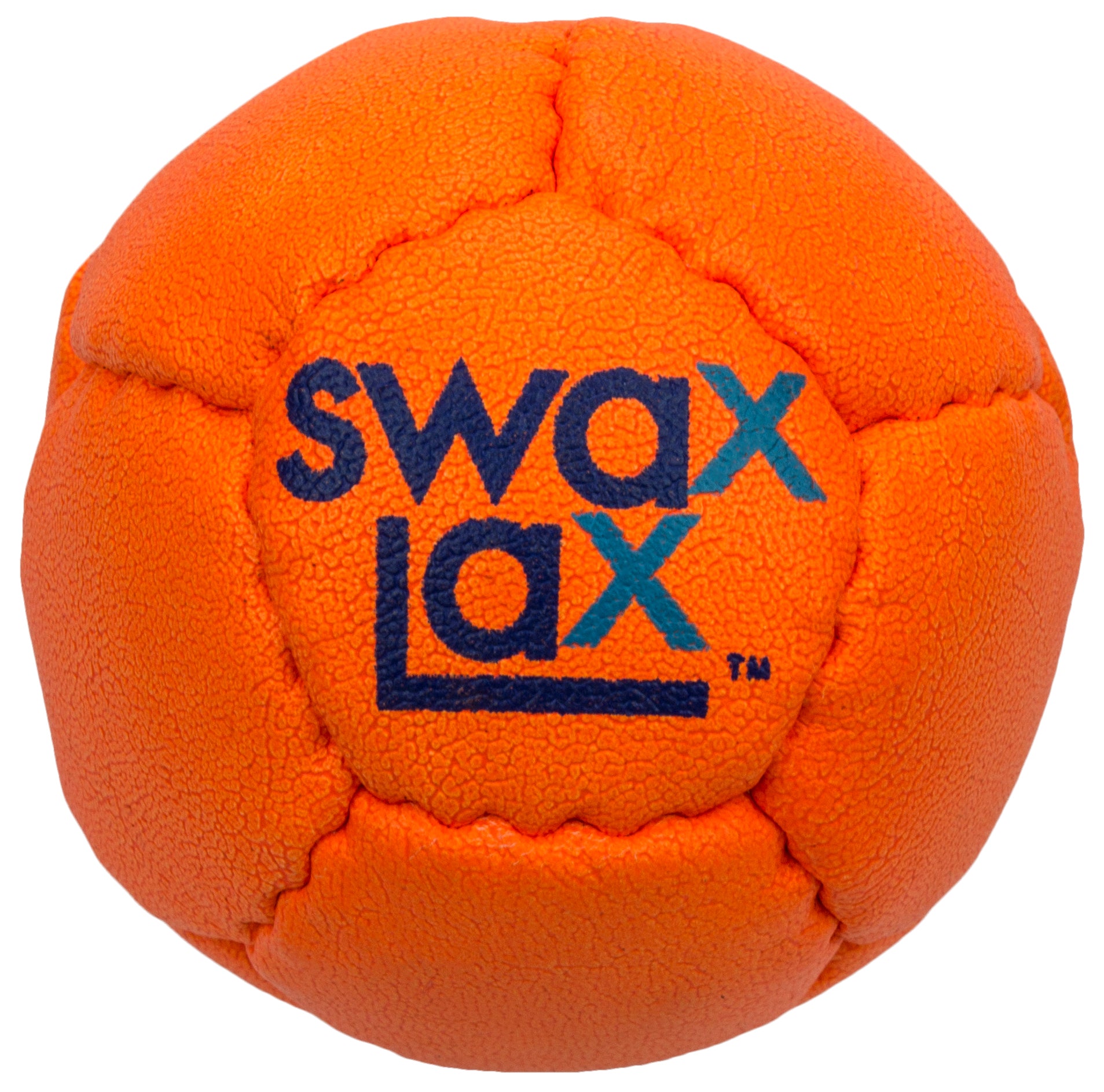 Swax Lax Lacrosse Training Ball - Orange - front view