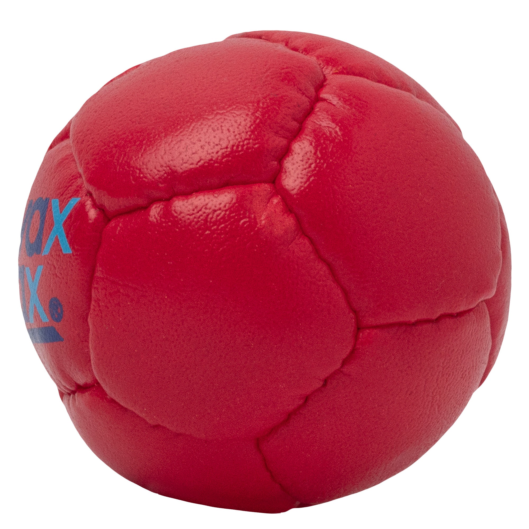 Red Swax Lax Lacrosse training ball - side view