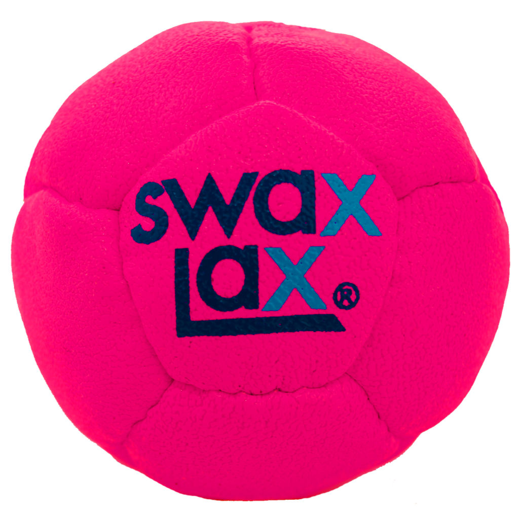 Neon Pink Swax Lax Lacrosse Training Ball - for Indoor and Outdoor Lacrosse Practice