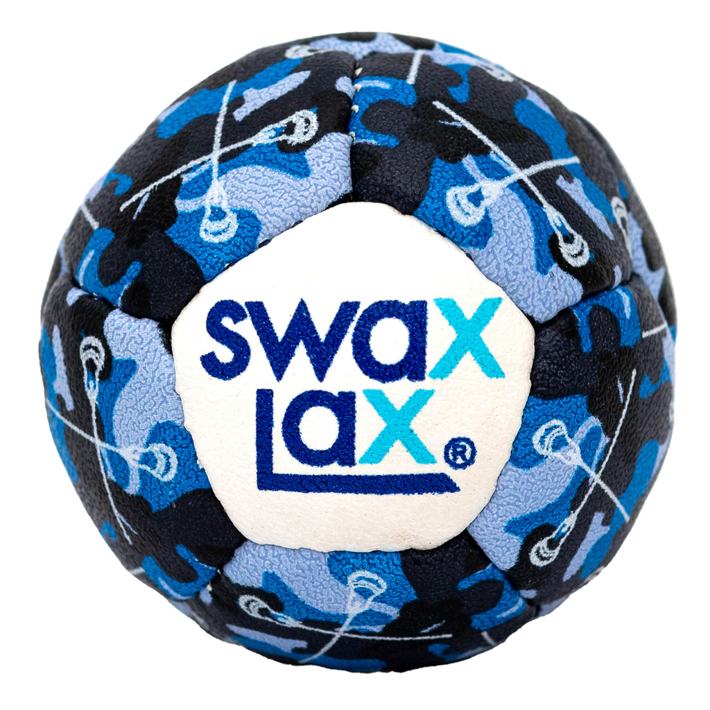 Lacrosse Training Ball - Blue Camo Sticks Swax Lax Practice Ball